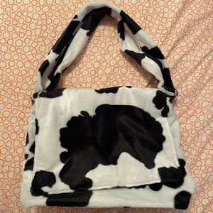 Cowprint Messenger Bag